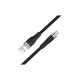 Дата кабель USB 2.0 AM to USB-C 1.0m 3A silicone X53 black HOCO (6931474738097)