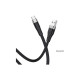 Дата кабель USB 2.0 AM to USB-C 1.0m 3A silicone X53 black HOCO (6931474738097)
