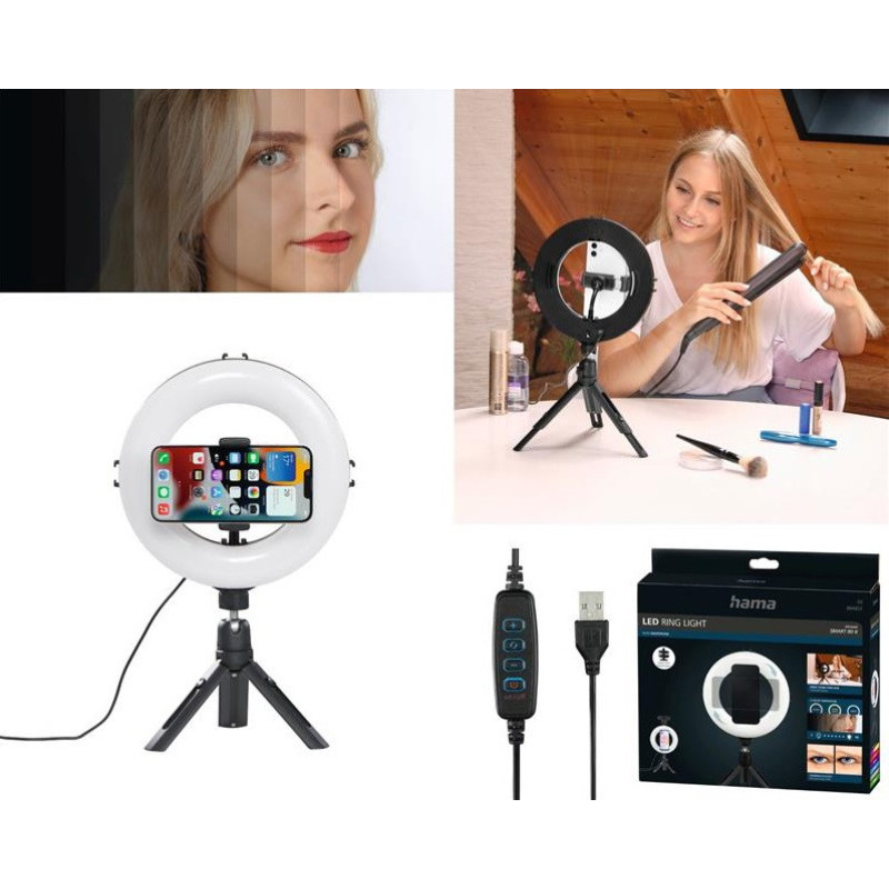 HAMA Ring Light SpotLight Smart 80 V2 BT Black (00004657)