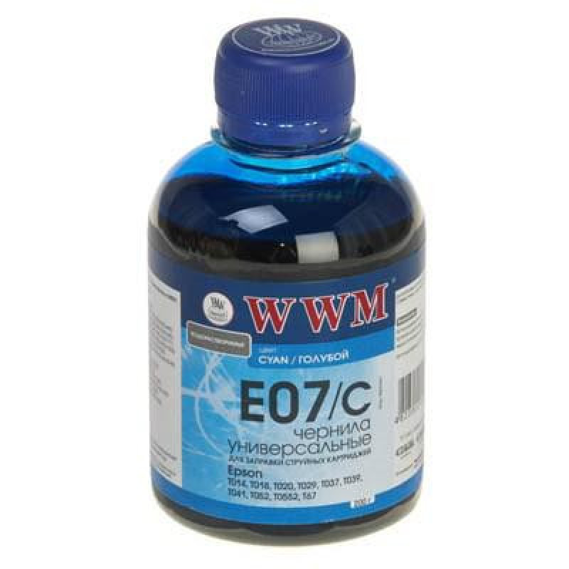 Чернила WWM Epson Stylus Universal Cyan (E07/C)