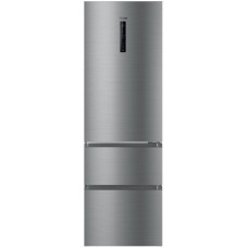 Haier Ref multi-door, 190.5x59.5х65.7, ref-233L, freez.-114L, 3doors, А++, NF, inv., display, fresh zone, silver (HTR3619ENMN)