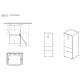 Haier Ref multi-door, 190.5x59.5х65.7, ref-233L, freez.-114L, 3doors, А++, NF, inv., display, fresh zone, silver (HTR3619ENMN)