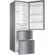 Haier Ref multi-door, 190.5x59.5х65.7, ref-233L, freez.-114L, 3doors, А++, NF, inv., display, fresh zone, silver (HTR3619ENMN)