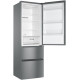 Haier Ref multi-door, 190.5x59.5х65.7, ref-233L, freez.-114L, 3doors, А++, NF, inv., display, fresh zone, silver (HTR3619ENMN)