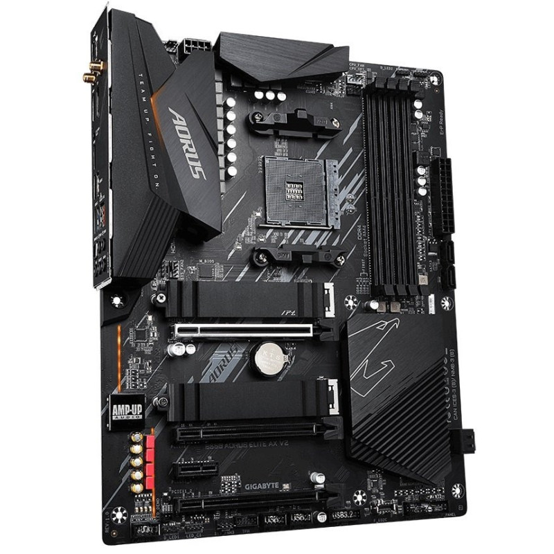 Gigabyte Материнская плата B550 AORUS ELITE AX V2 sAM4 B550 4xDDR4 DP-HDMI M.2 802.11ax+BT5.0 SPDIF ATX (B550_AORUS_ELITE_AX_V2)