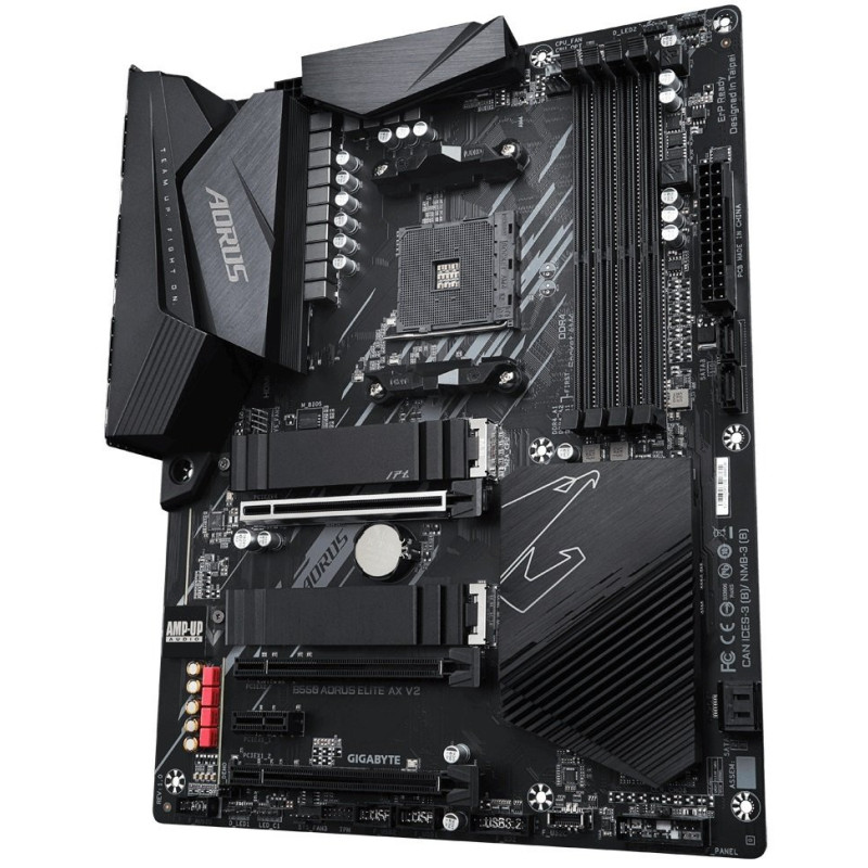 Gigabyte Материнская плата B550 AORUS ELITE AX V2 sAM4 B550 4xDDR4 DP-HDMI M.2 802.11ax+BT5.0 SPDIF ATX (B550_AORUS_ELITE_AX_V2)