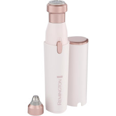 Remington trimmer for nose and ears, network+battery, nozzles-2, steel, pink (WFS200)