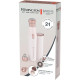 Remington trimmer for nose and ears, network+battery, nozzles-2, steel, pink (WFS200)