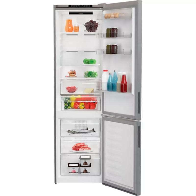 Indesit Ref with bottom freezer, 202.5x60х67, ref-253L, freez.-109L, 2doors, А++, NF, silver (INK25402S4E)