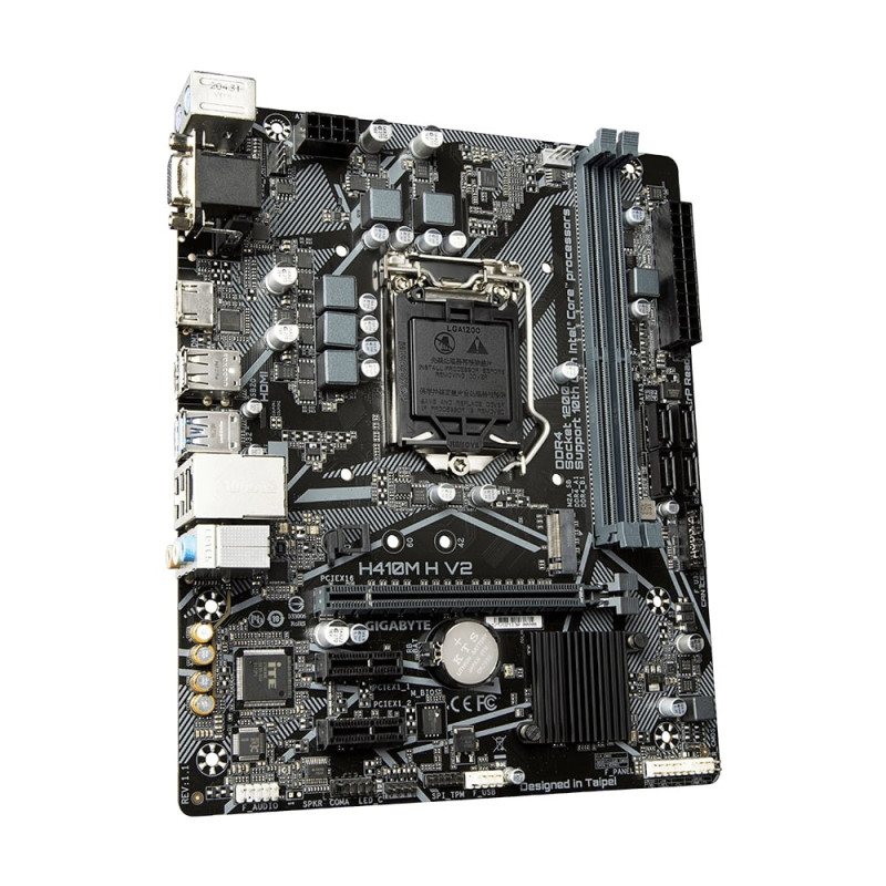 Gigabyte Motherbard H410M H V2 s1200 H470 2xDDR4 M.2 HDMI mATX (H410M_H_V2)