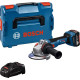 Bosch cordless angle grinder GWS 18V-11S 125mm 18V 1x5A h 0-9000 rpm 1.7kg case ЗП GAL1880CV (0.601.9N4.003)