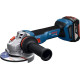 Bosch cordless angle grinder GWS 18V-11S 125mm 18V 1x5A h 0-9000 rpm 1.7kg case ЗП GAL1880CV (0.601.9N4.003)