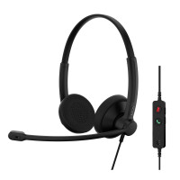 Epos Гарнітура комп'ютерна стерео On-Ear IMPACT 100 UC, USB C + A, односпрямований, 2м, Чорний (1001420)