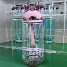ARDESTO Пляшка для води ARDESTO Bunny 600мл, пластик, рожевий (AR2260BP)
