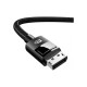 Кабель мультимедийный DisplayPort M to DisplayPort M 1.5m V1.4 braided DP114 black Ugreen (80391)