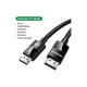 Кабель мультимедийный DisplayPort M to DisplayPort M 1.5m V1.4 braided DP114 black Ugreen (80391)