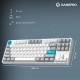 Клавиатура GamePro Asgard Ragnar Wireless/Bluetooth/USB UA White (MK285WH)