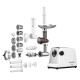ARDESTO Meat grinder, 1750W, prod.-2 kg/min, 3 cutting plates+for sausag.plates, 4 veg., plastik, silver (MGA-2300J)