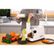ARDESTO Meat grinder, 1750W, prod.-2 kg/min, 3 cutting plates+for sausag.plates, 4 veg., plastik, silver (MGA-2300J)