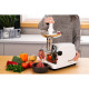ARDESTO Meat grinder, 1750W, prod.-2 kg/min, 3 cutting plates+for sausag.plates, 4 veg., plastik, silver (MGA-2300J)