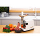 ARDESTO Meat grinder, 1750W, prod.-2 kg/min, 3 cutting plates+for sausag.plates, 4 veg., plastik, silver (MGA-2300J)