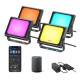 Govee Набір настінних світильників H7060 RGBICWW LED Smart Flood Lights Чорний (H7060311)