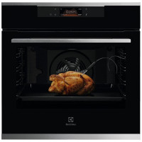 Electrolux Oven electrical, 72L, A+, display, convection, telescopic rails, black+inox (KOEBP39WX)
