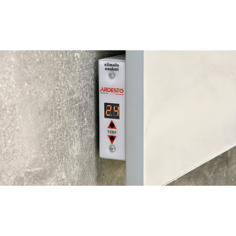 ARDESTO HCP-750[Керамическая панель, 15м2, 750Вт, электр. упр-ние, 90 х 60см, терморегулятор, белый мрамор] (HCP-750RWTM)