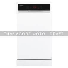 ARDESTO Dishwasher, 10sets, А++, 45cm, display, 3 basket, smart wash, extra hygiene, white (DWMF-V458SMHW3)