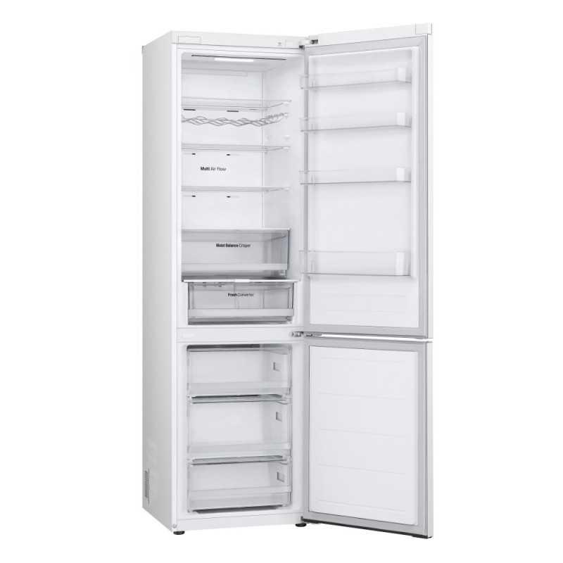 LG Refrigerator with bottom freezer, ref-277l, freez.-107l, 2doors, A++, inv., fresh zone, white (GW-B509FVFW)