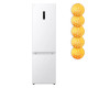 LG Refrigerator with bottom freezer, ref-277l, freez.-107l, 2doors, A++, inv., fresh zone, white (GW-B509FVFW)