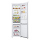 LG Refrigerator with bottom freezer, ref-277l, freez.-107l, 2doors, A++, inv., fresh zone, white (GW-B509FVFW)