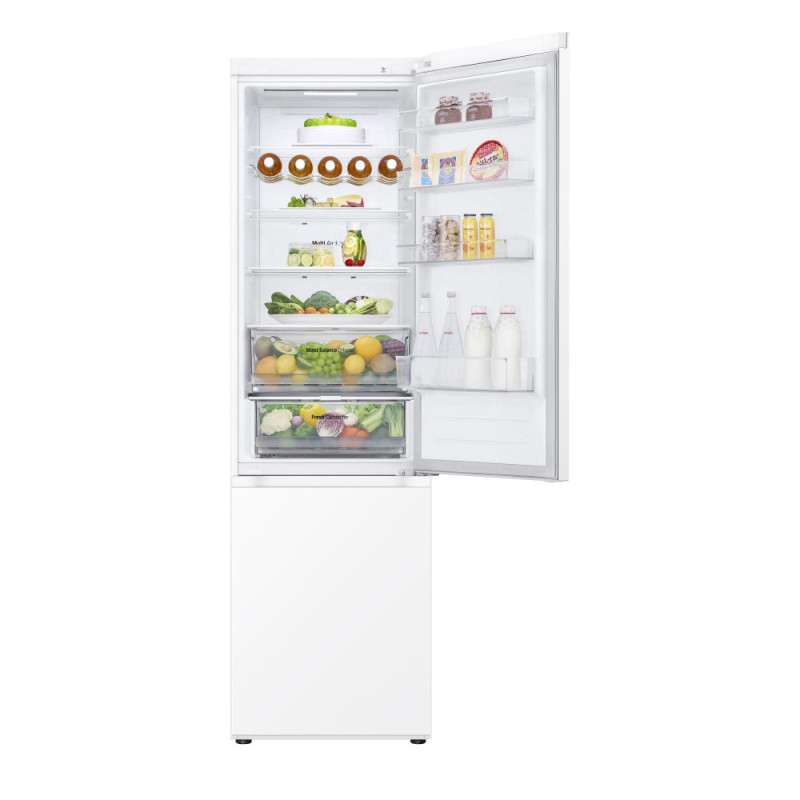 LG Refrigerator with bottom freezer, ref-277l, freez.-107l, 2doors, A++, inv., fresh zone, white (GW-B509FVFW)