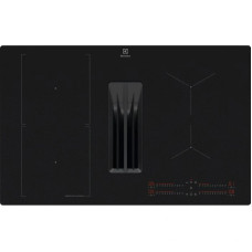 Electrolux Варильна повверхня Electrolux індукційна, 80см, розширена зона, вбудована витяжка, чорний матовий (ECC83443CZ)