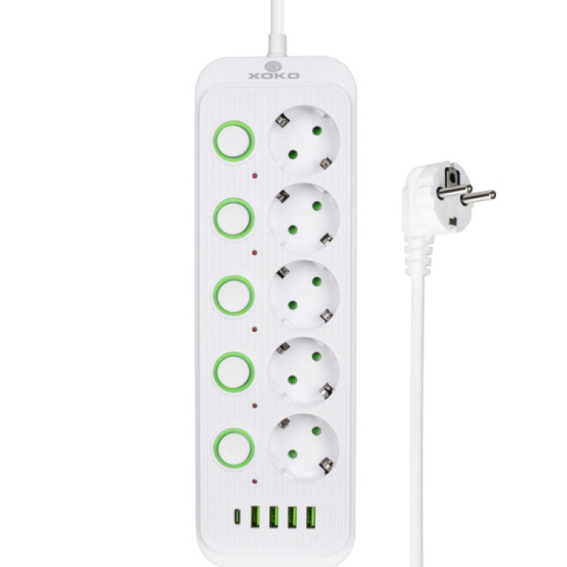 Сетевой фильтр питания XoKo XK-SP-5-2-1-WH