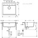 Hansgrohe Kitchen set, granite sink S520-F510 + tap Talis M54, black graphite-steel (43359800)