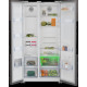 Beko SBS refrigerator, 179x91x71, refrigerator compartment - 368 l, freezer compartment - 190 l, 2 doors, E, NF, display, stainless steel (GN163140SN)