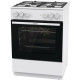 Gorenje Cooker combined, 71L, 60x60cm, cast-iron, white (GK6A40WFFM)