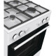 Gorenje Cooker combined, 71L, 60x60cm, cast-iron, white (GK6A40WFFM)