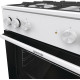 Gorenje Cooker combined, 71L, 60x60cm, cast-iron, white (GK6A40WFFM)