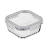 ARDESTO Контейнер для зберігання харчових продуктів Gemini 0.5л, боросилікатне скло, пластик, квадратний, прозорий (AR1250BSQ)