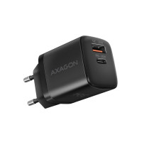 Зарядное устройство AXAGON 1xUSB QC4.0 + 1xUSB-C PD30W PPS black (ACU-PQ30)