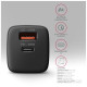 Зарядное устройство AXAGON 1xUSB QC4.0 + 1xUSB-C PD30W PPS black (ACU-PQ30)