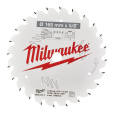 Milwaukee Диск пиляльний по дереву 165x1.6-24T (4932471311)