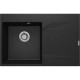 Deante Kitchen sink Evora, granite, rectangular, with wing, 760x500x195mm, bowl - 1, inset, graphite (ZQJ_211P)