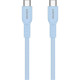 Дата кабель USB-C to USB-C 1.0m OnWire 60CL C-C 60W COLOR Braided 1m Light Blue Canyon (CND-CCAP60AB10LBL)