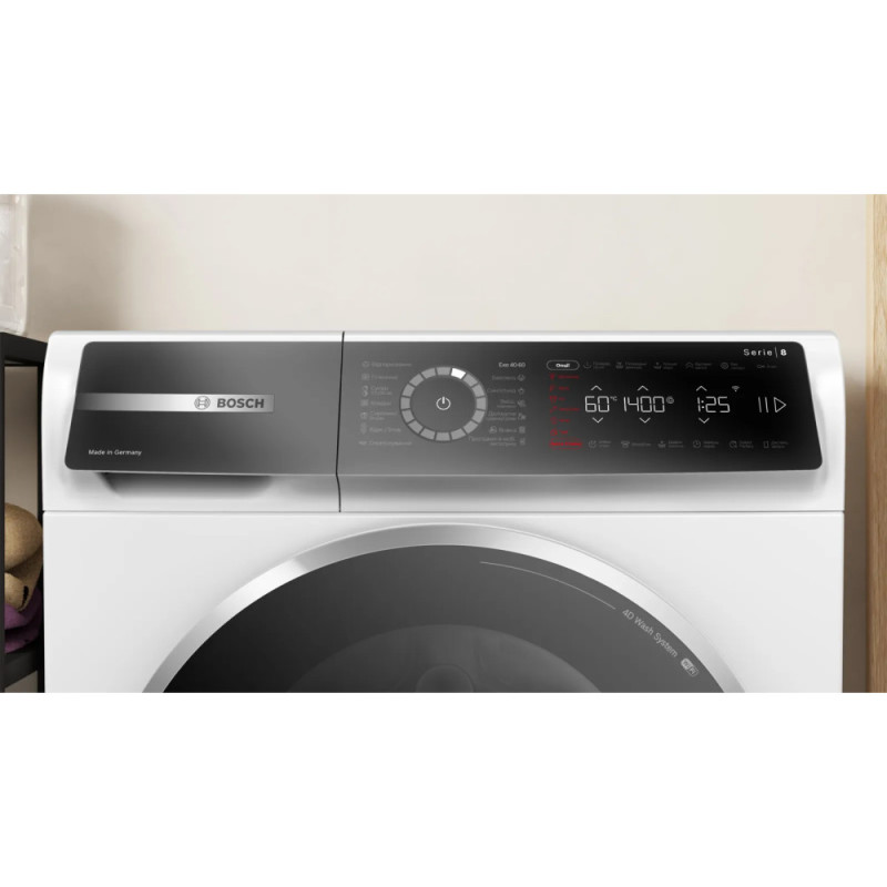 Bosch Пральна машина Bosch фронтальна, 9кг, 1400, A, 60см, дисплей, білий (WGB24401UA) Bosch Пральна машина Bosch фронтальна, 9кг, 1400, A, 60см, дисплей, білий (WGB24401UA)