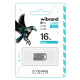 USB флеш накопитель Wibrand 16GB Hawk Silver USB 2.0 (WI2.0/HA16M1S)