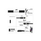 Дата кабель 6in1 inCharge XL 3.0m black Rolling Square (XLL01R)