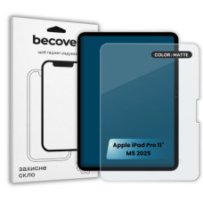 Стекло защитное BeCover Matte Anti-Glare Apple iPad Pro 11" M5 2025 (715948)